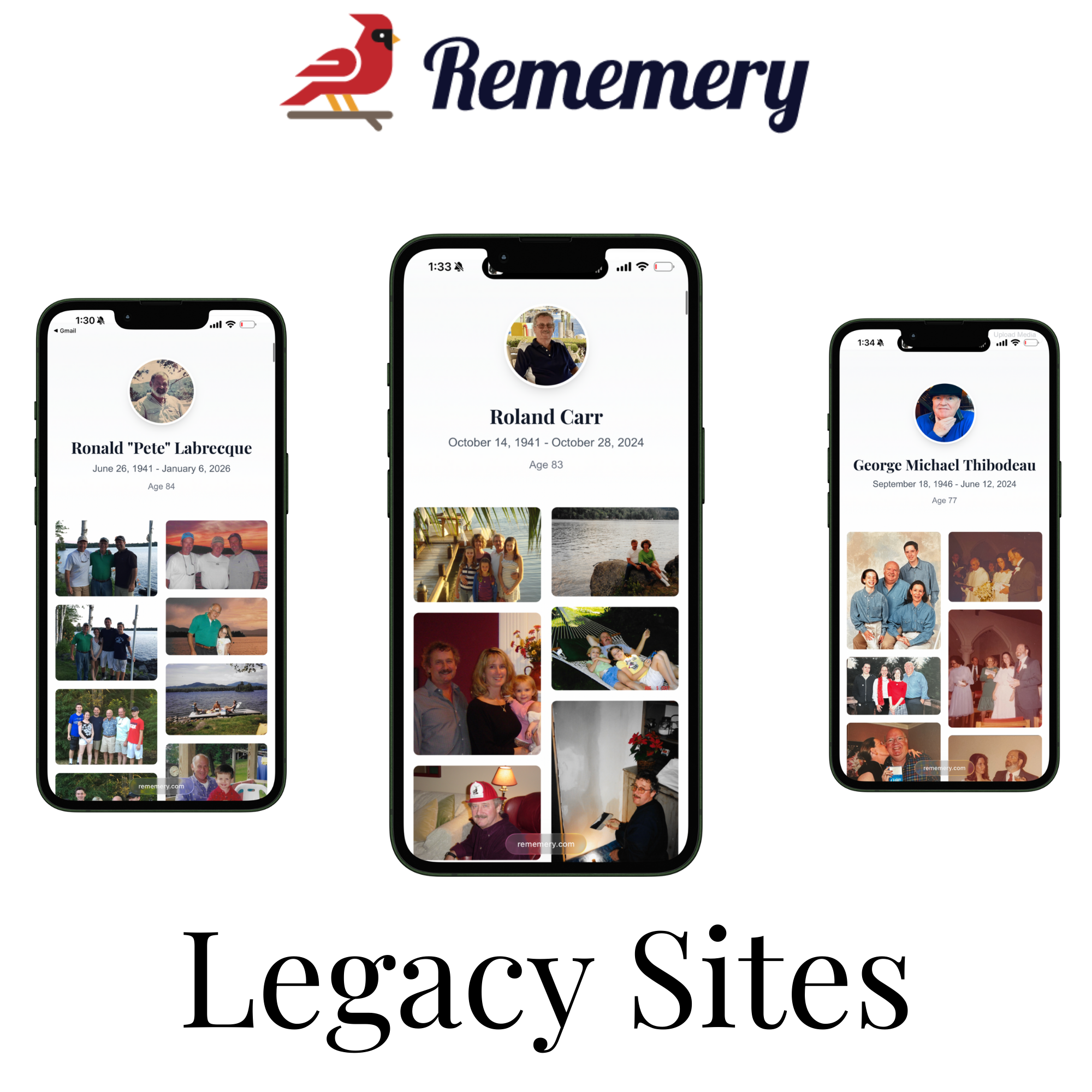 Rememery Legacy Site – The Easiest Way to Collect and Celebrate a Life